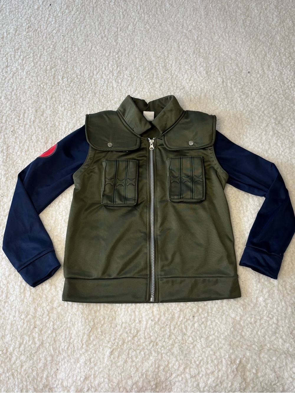 Naruto Kids Green Full Zip Costume Jacket